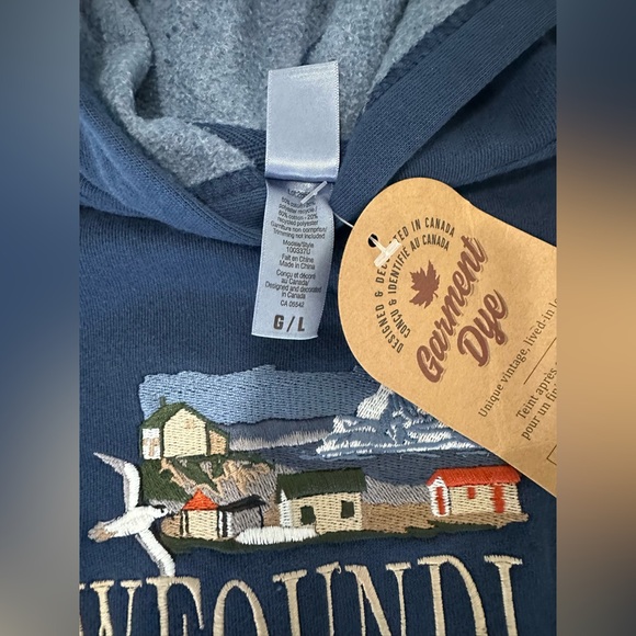 Brand New Unisex Newfoundland Twillingate Hoodie Sz Large - Picture 2 of 4